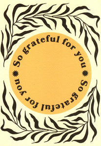 GREETING CARD So Grateful for You CAI & JO