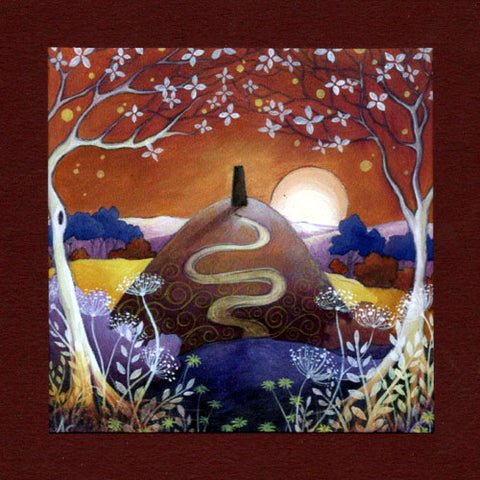PAGAN WICCAN GREETING CARD Solstice Moon GODDESS AMANDA CLARK