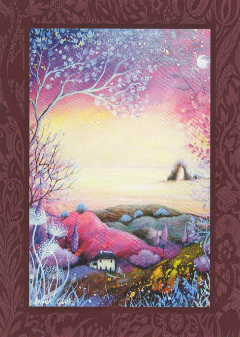 PAGAN WICCAN GREETING CARD Summer Sunset GODDESS AMANDA CLARK