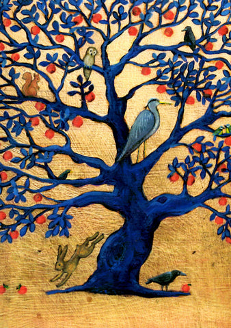 PAGAN WICCAN GREETING CARD Magic Apple Tree HANNAH WILLOW