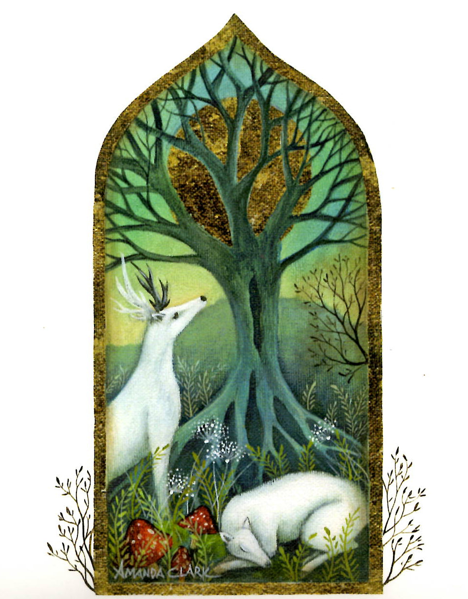 PAGAN WICCAN GREETING CARD The Den GODDESS AMANDA CLARK