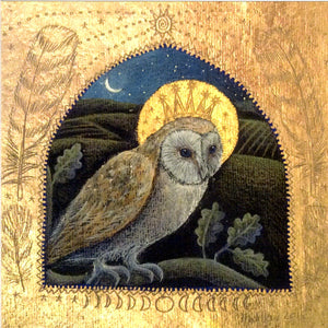 PAGAN WICCAN GREETING CARD The Owl King HANNAH WILLOW