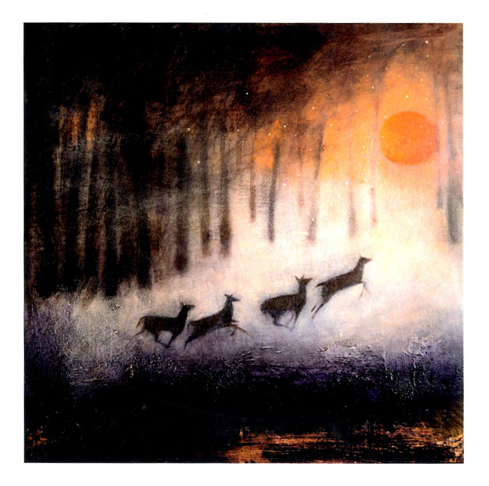 PAGAN WICCAN GREETING CARD The Running of the Deer CATHERINE HYDE