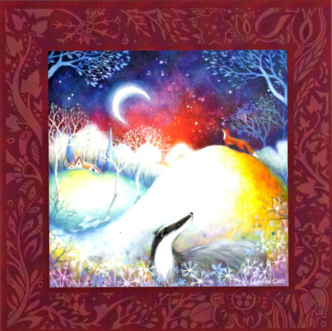PAGAN WICCAN GREETING CARD The Watcher GODDESS AMANDA CLARK