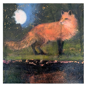 PAGAN WICCAN GREETING CARD The Midnight Fox CATHERINE HYDE