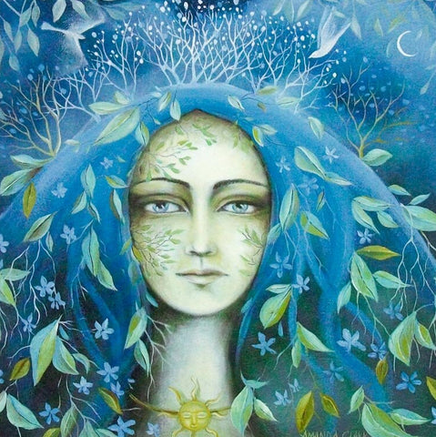 PAGAN WICCAN GREETING CARD Tree Maiden AMANDA CLARK