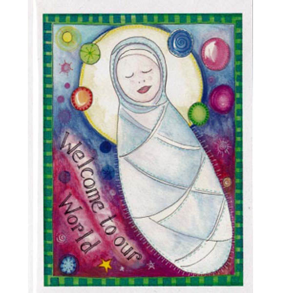 PAGAN WICCAN GREETING CARD Welcome to our World GODDESS JAINE ROSE