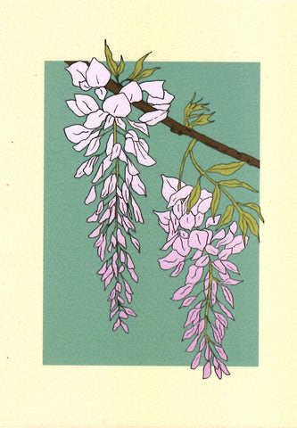 GREETING CARD Wisteria CAI & JO