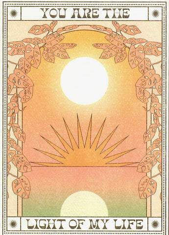 GREETING CARD You are the Light of my Life CAI & JO